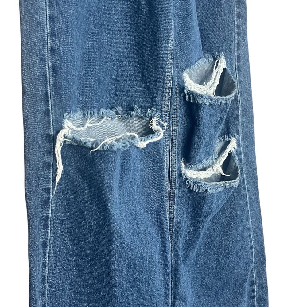 Nocturne Wide Leg High Waisted Jeans Ripped Loose Denim Size 36/25US - Picture 5 of 8